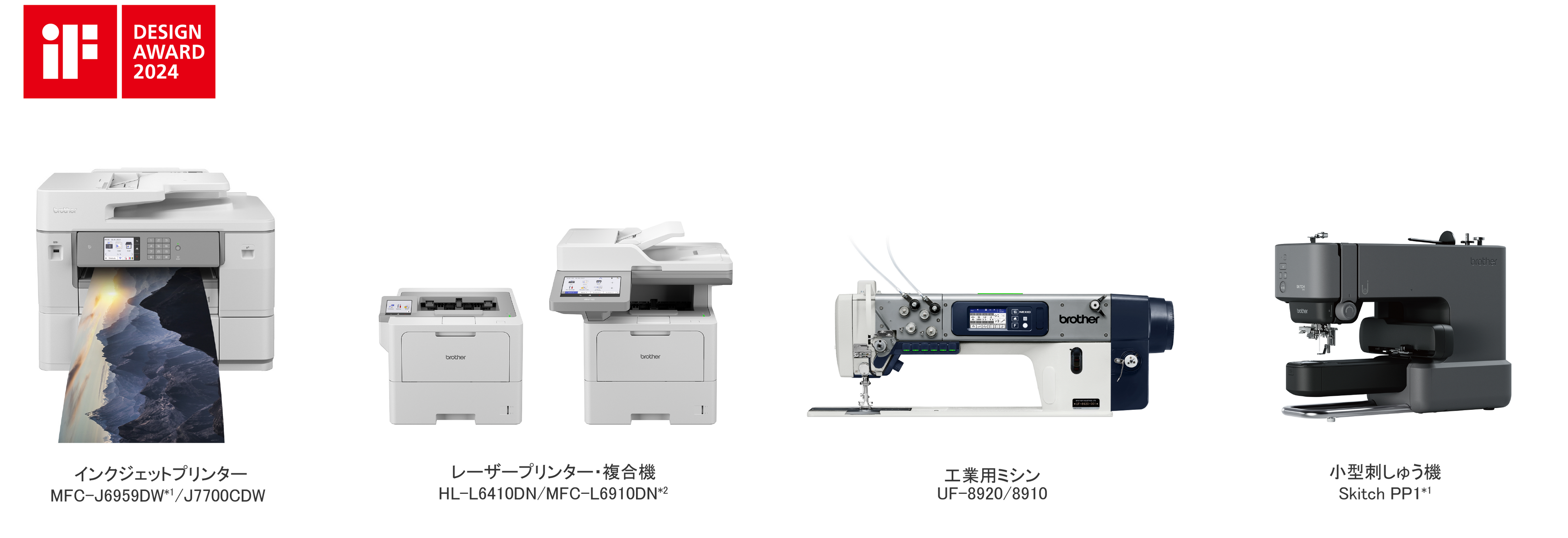 ＊１：日本未発売モデル 　　＊２：日本発売モデルはHL-L6310DW／MFC-L6820DW