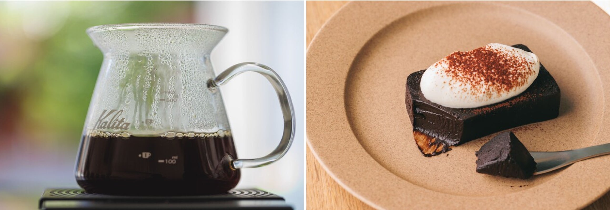 本格コーヒーやスイーツも楽しめる