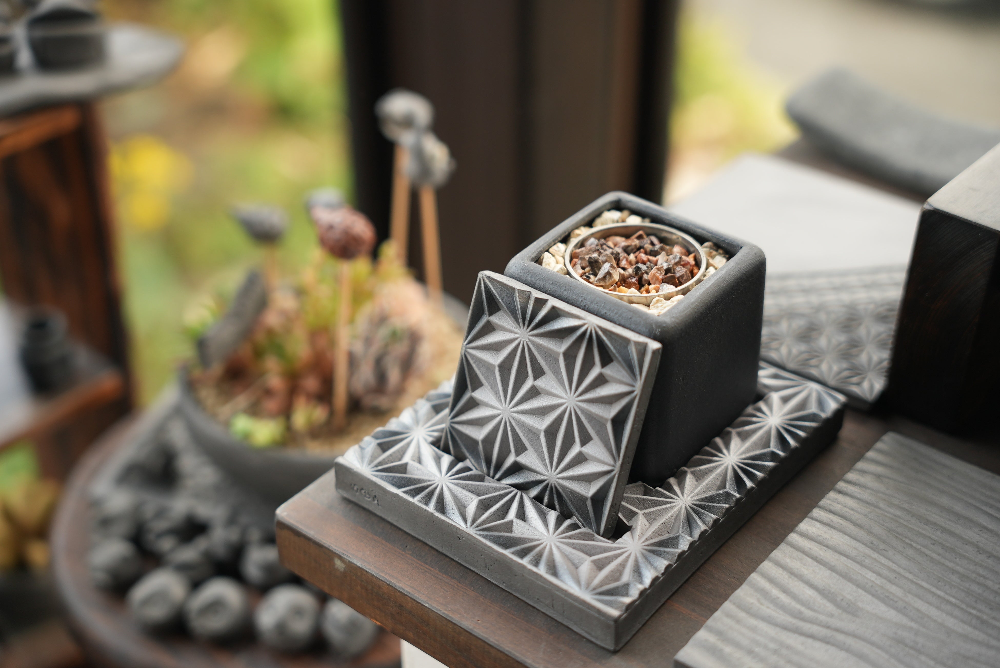 日本伝統の麻の葉模様