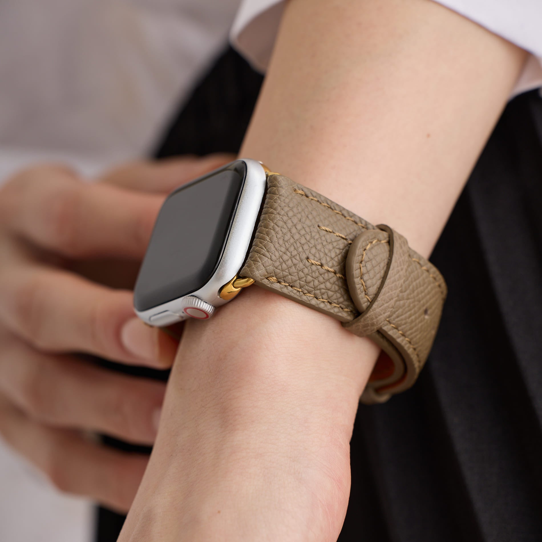 トープ×ブラウン女性着用写真2