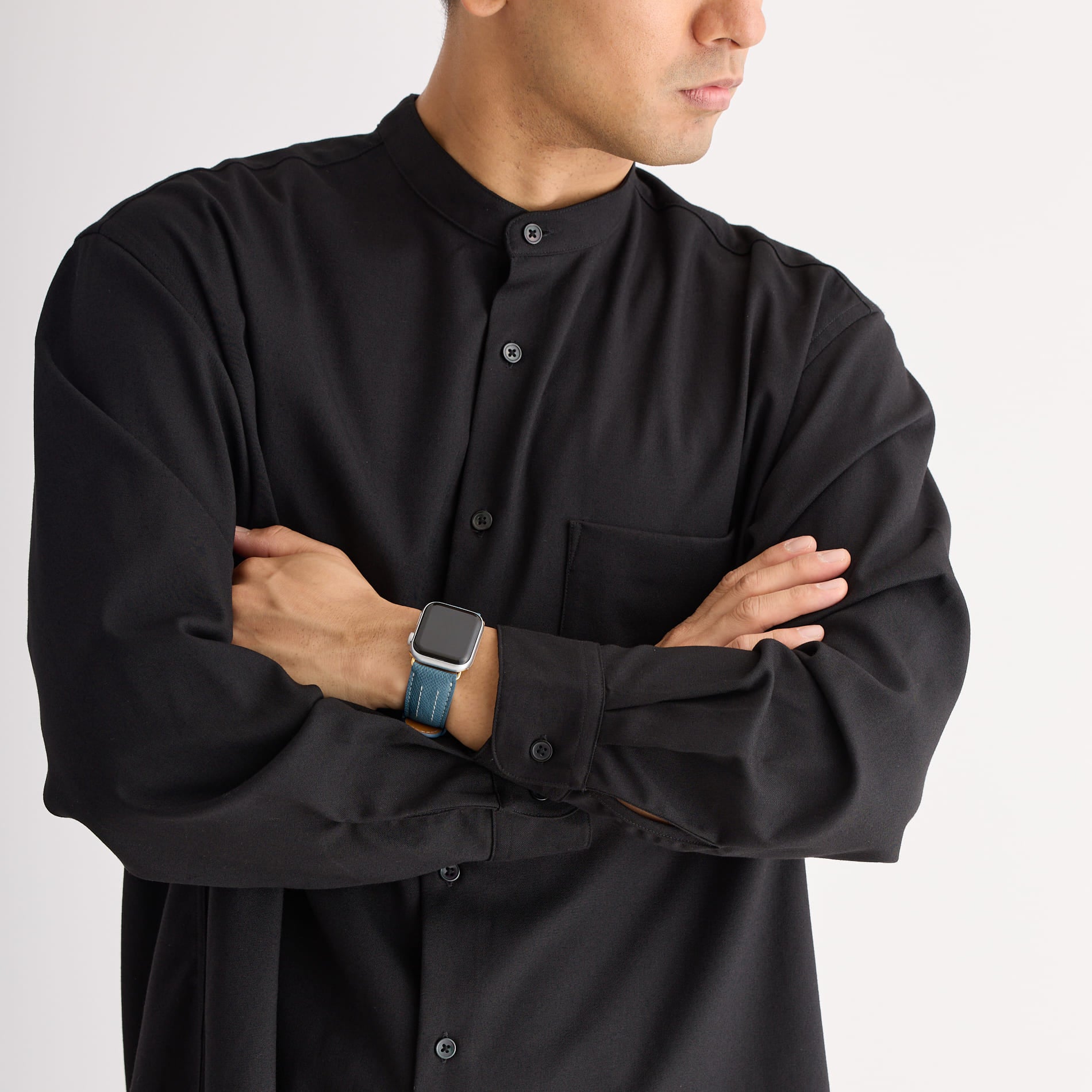 ターコイズ×シルバー男性着用写真1