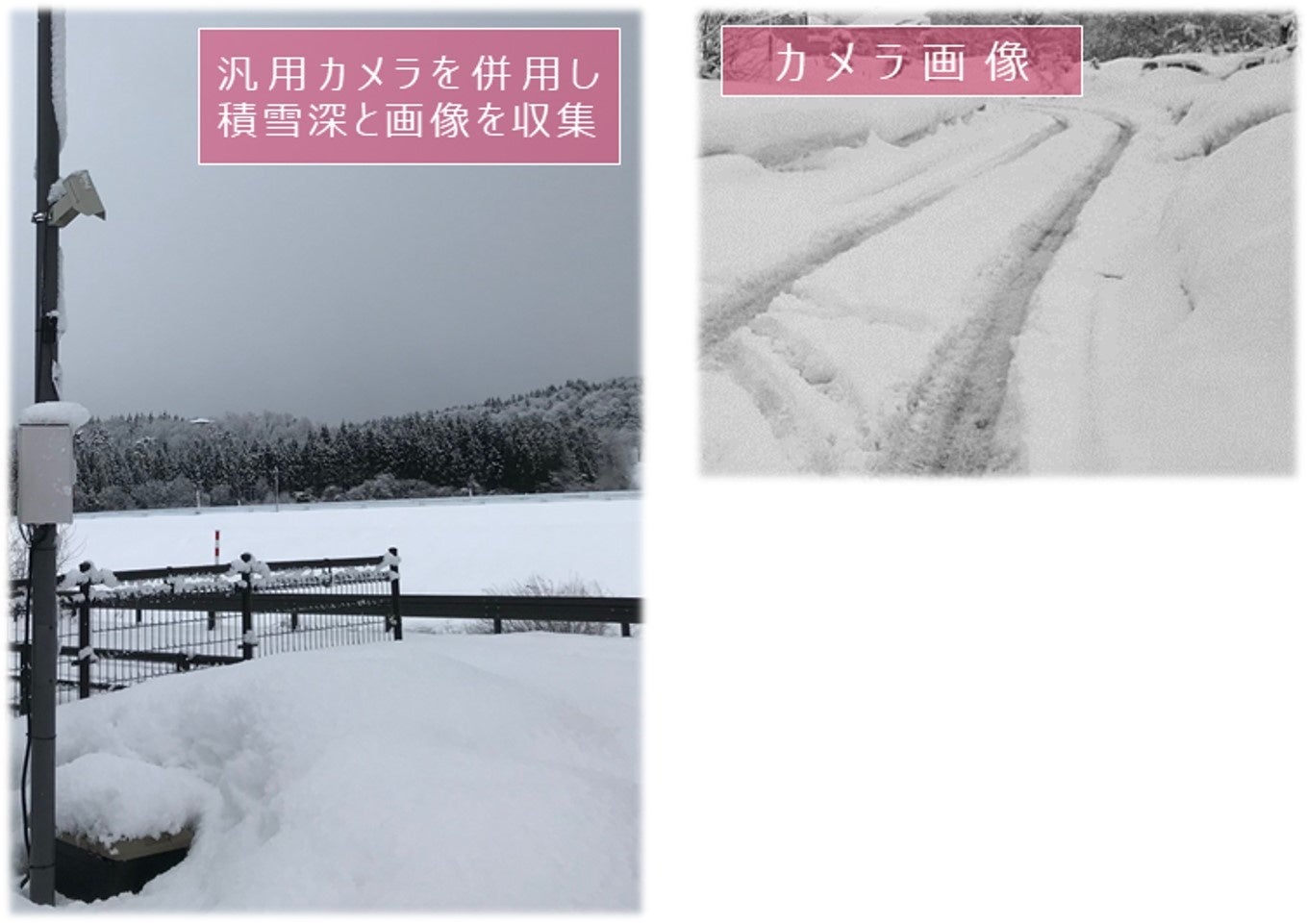 ＜センサ設置、カメラ画像イメージ＞