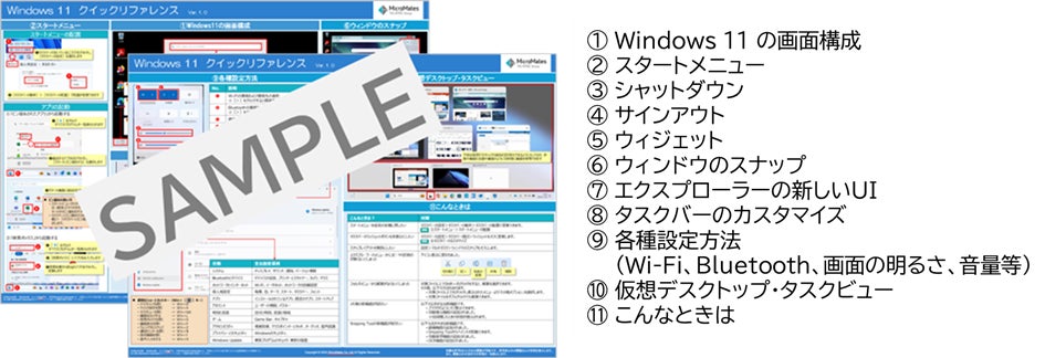 Windows 11 クイックリファレンス イメージ