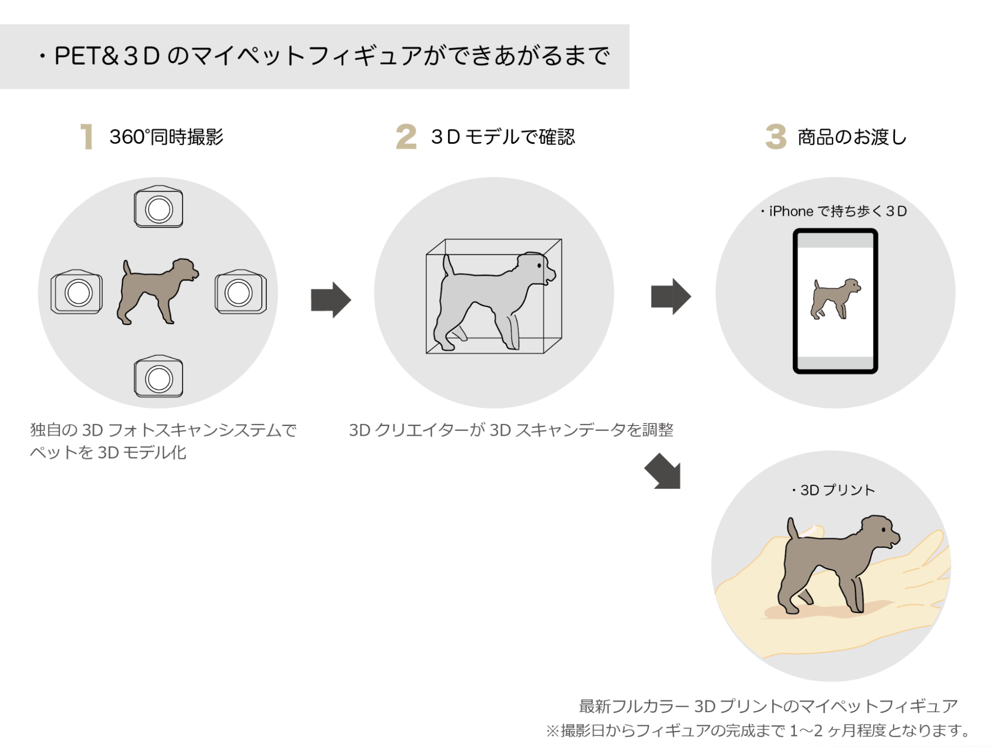 PET＆3Dのマイペットフィギュアができるまで