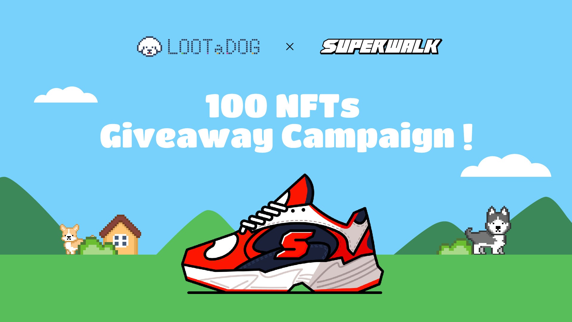 LOOTaDOG×SuperWalk、お散歩アプリでNFTプレゼント