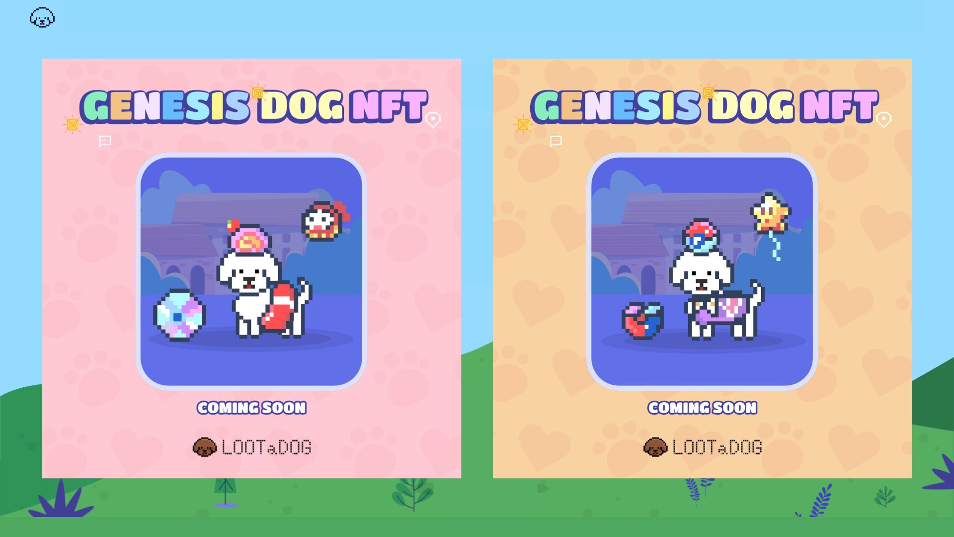 カスタマイズ後のDOG NFT サンプル画像