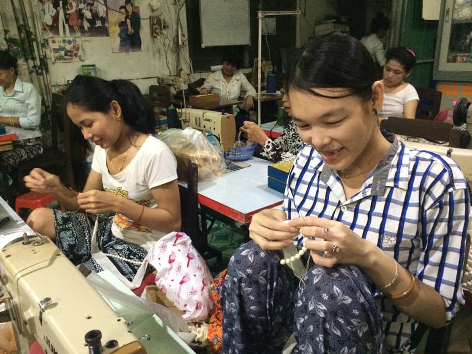 CHAで職業訓練を受ける女性たち