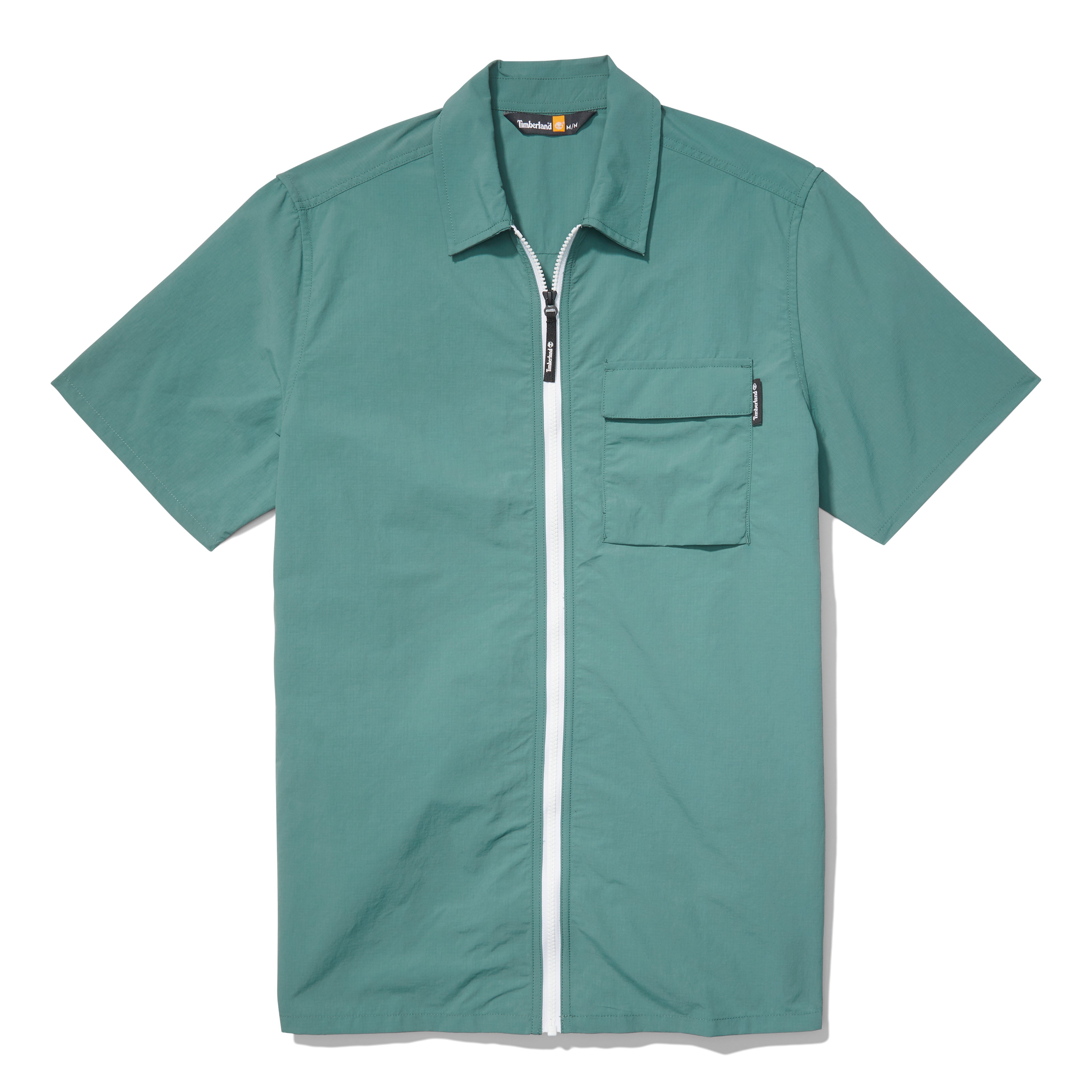 メンズ 半袖 ジップ フロント  オーバーシャツ 9,900円(税込み)