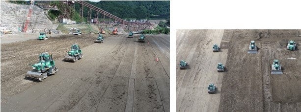 A⁴CSELを導入している成瀬ダム堤体打設工事