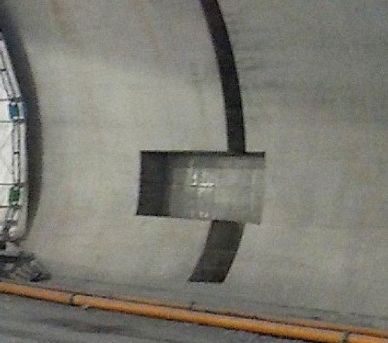 箱抜き（凹部）箇所の充填状況