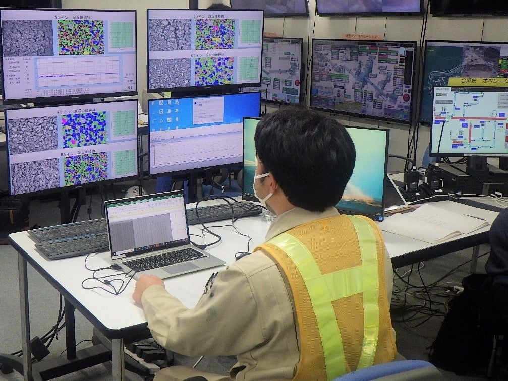 粒度分布および含水率の変動監視状況