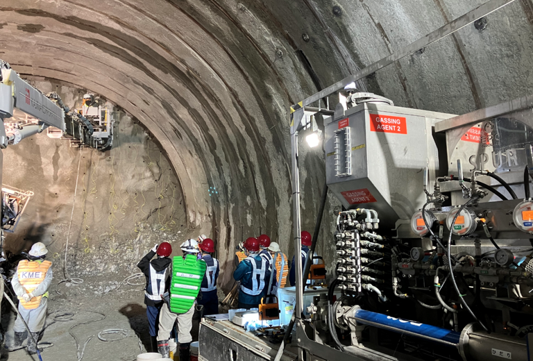 公開実験の様子（2024年4月9日から4回実施）