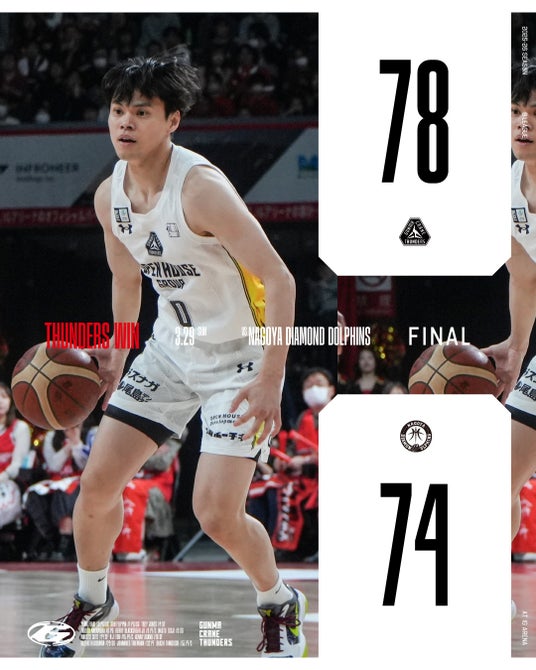 【群馬クレインサンダーズ:試合結果】3/29(日) vs 名古屋ダイヤモンドドルフィンズ りそなグループ B.LEAGUE 2025-26シーズン 【群馬クレインサンダーズ:試合結果】3/29(日) vs 名古屋ダイヤモンドドルフィンズ りそなグループ B.LEAGUE 2025-26シーズン