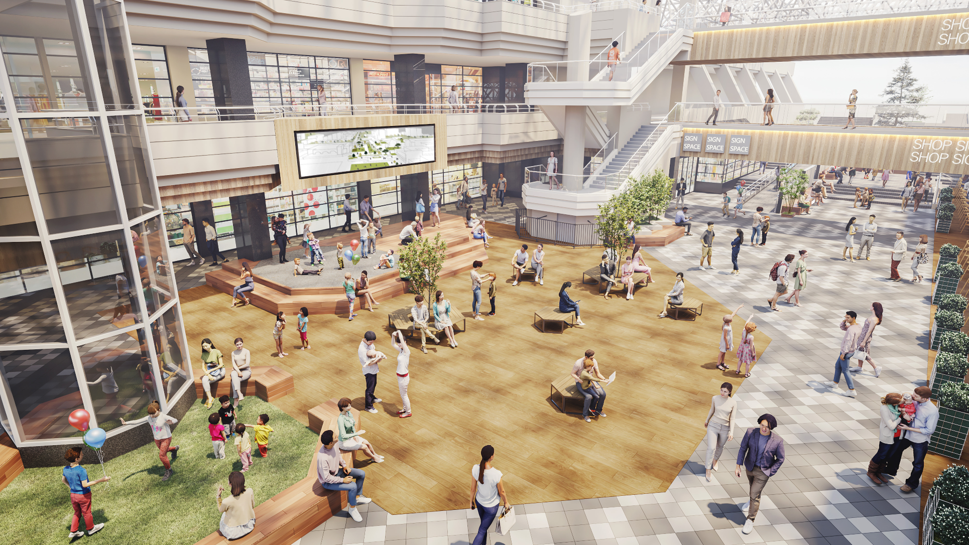 ＜イメージ＞一番館 アトリウムコート