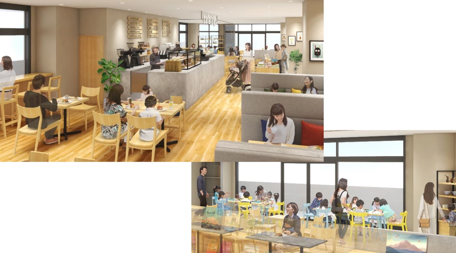 ブック＆カフェのイメージ／イベントにも活用できるスペース