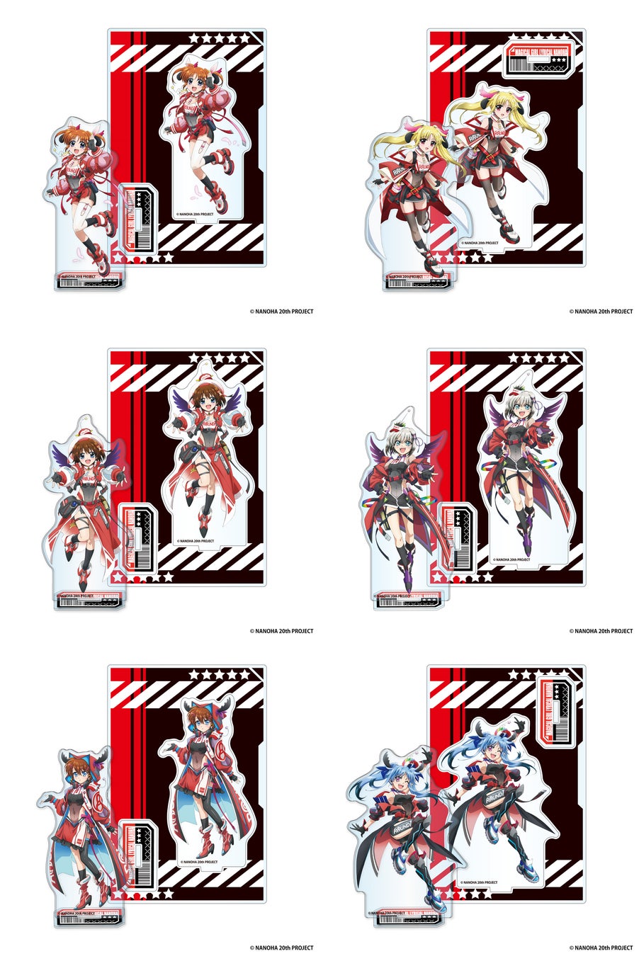 魔法少女リリカルなのは ラウンドワン B4プラマット 4種セット 株式会社エルココ】『魔法少女リリカルなのは』シリーズ