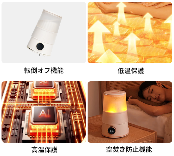 冬の節電&冷え性対策に最適！5分で快適な温かさ、抗菌・静音の温水