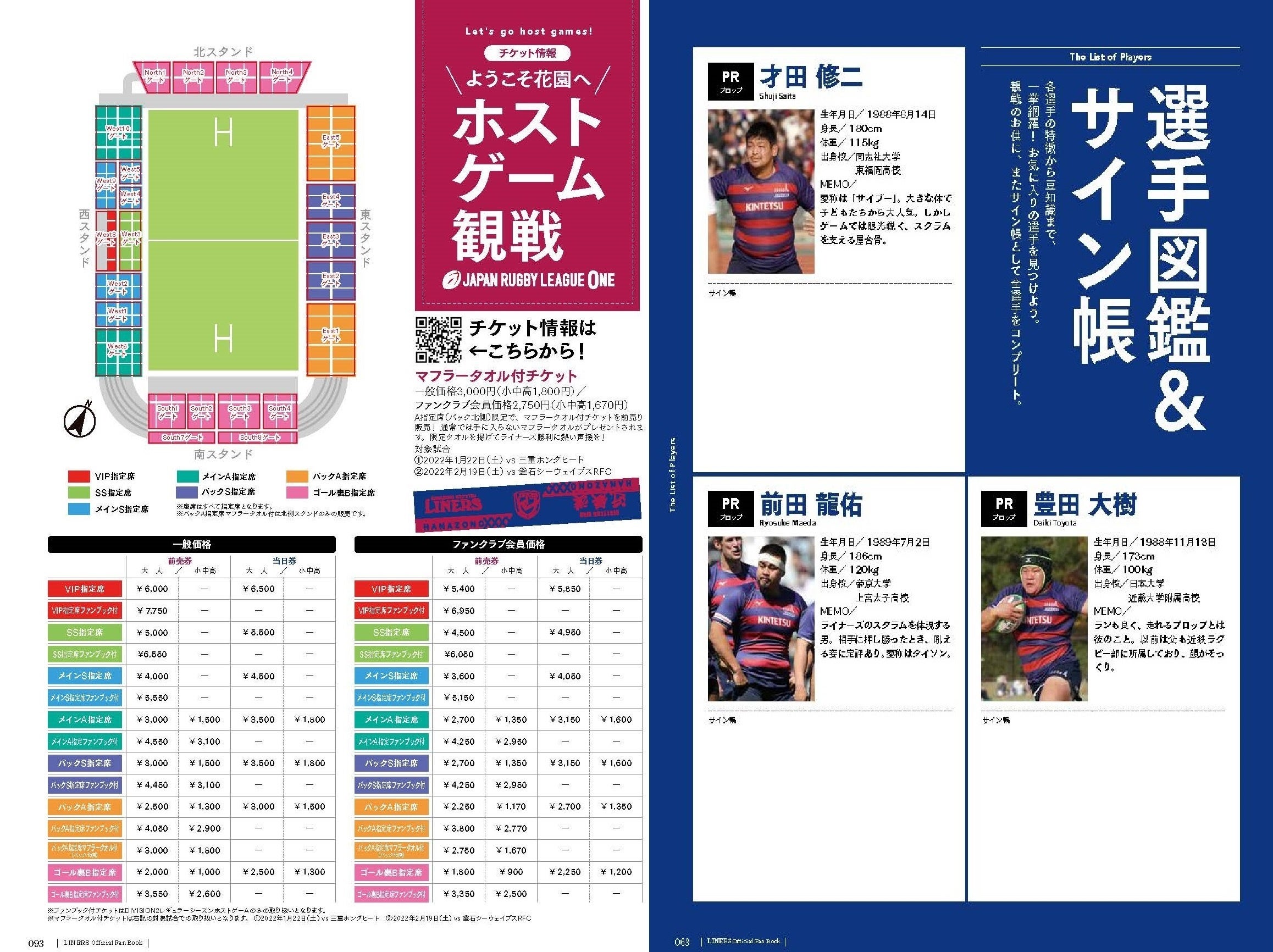 観戦ガイド　選手図鑑
