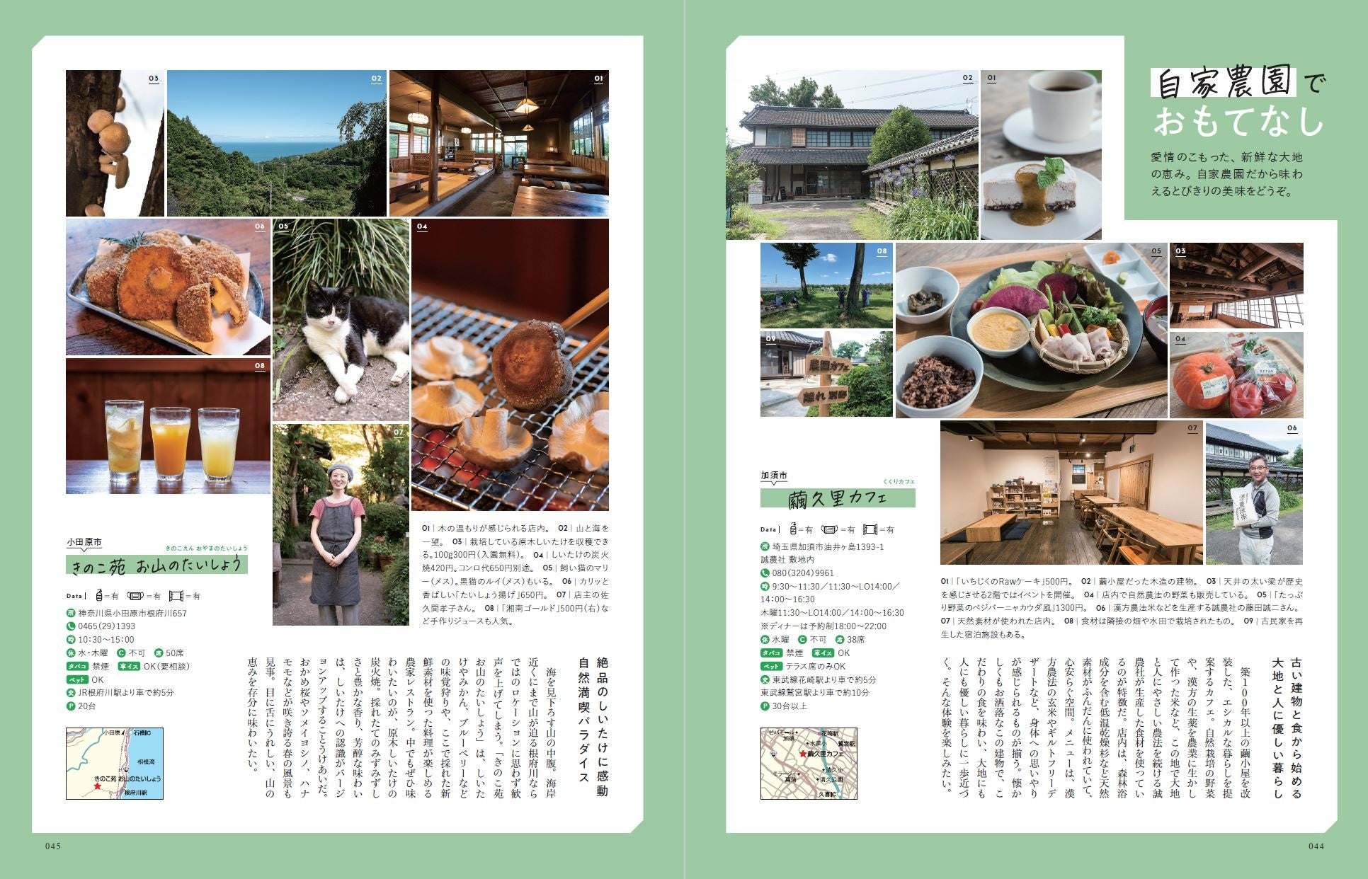 『森のカフェと緑のレストラン』（ぴあ）