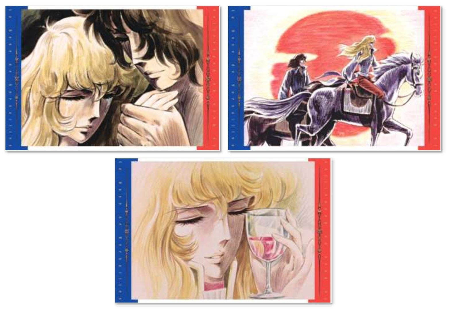 『ベルサイユのばら COMPLETE DVD BOOK 』特典ポストカード ©池田理代子プロダクション・TMS