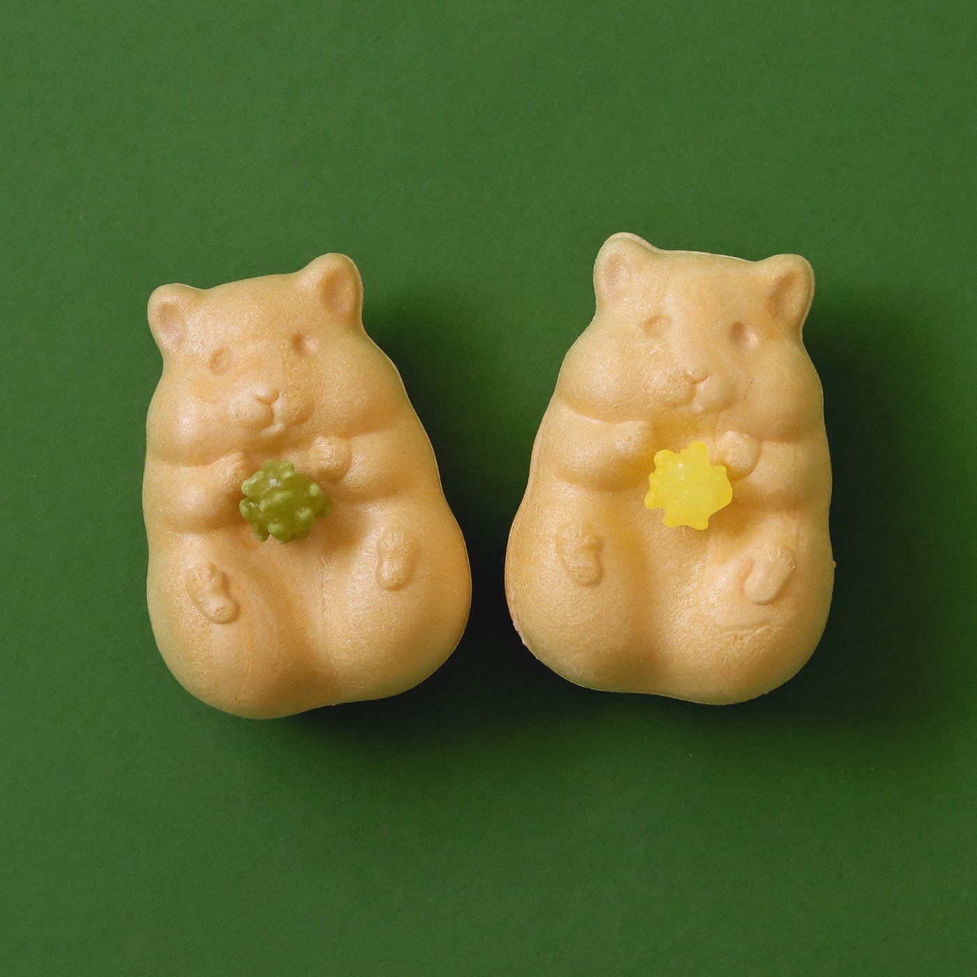 京都発！可愛すぎるお菓子「ハムスターモナカ」の抹茶バージョン