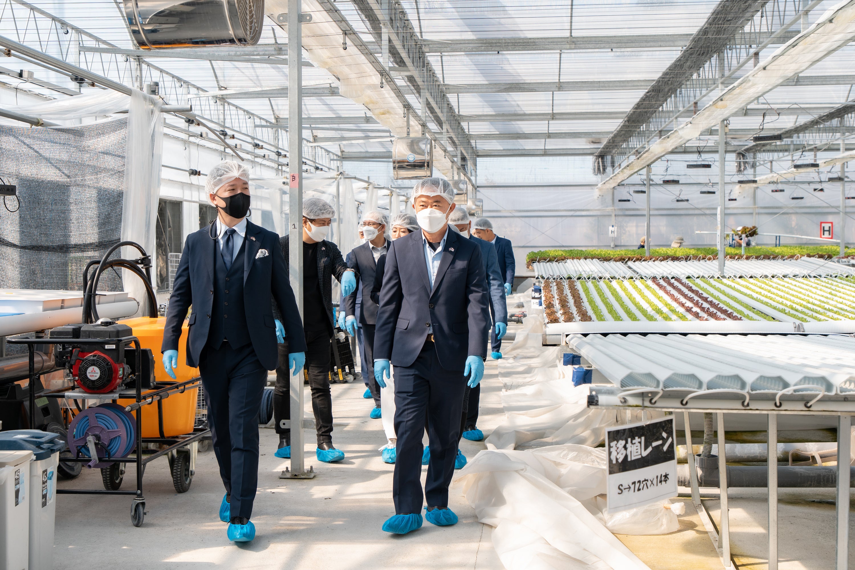 株式会社ヤオコー(農業部門)視察時の写真