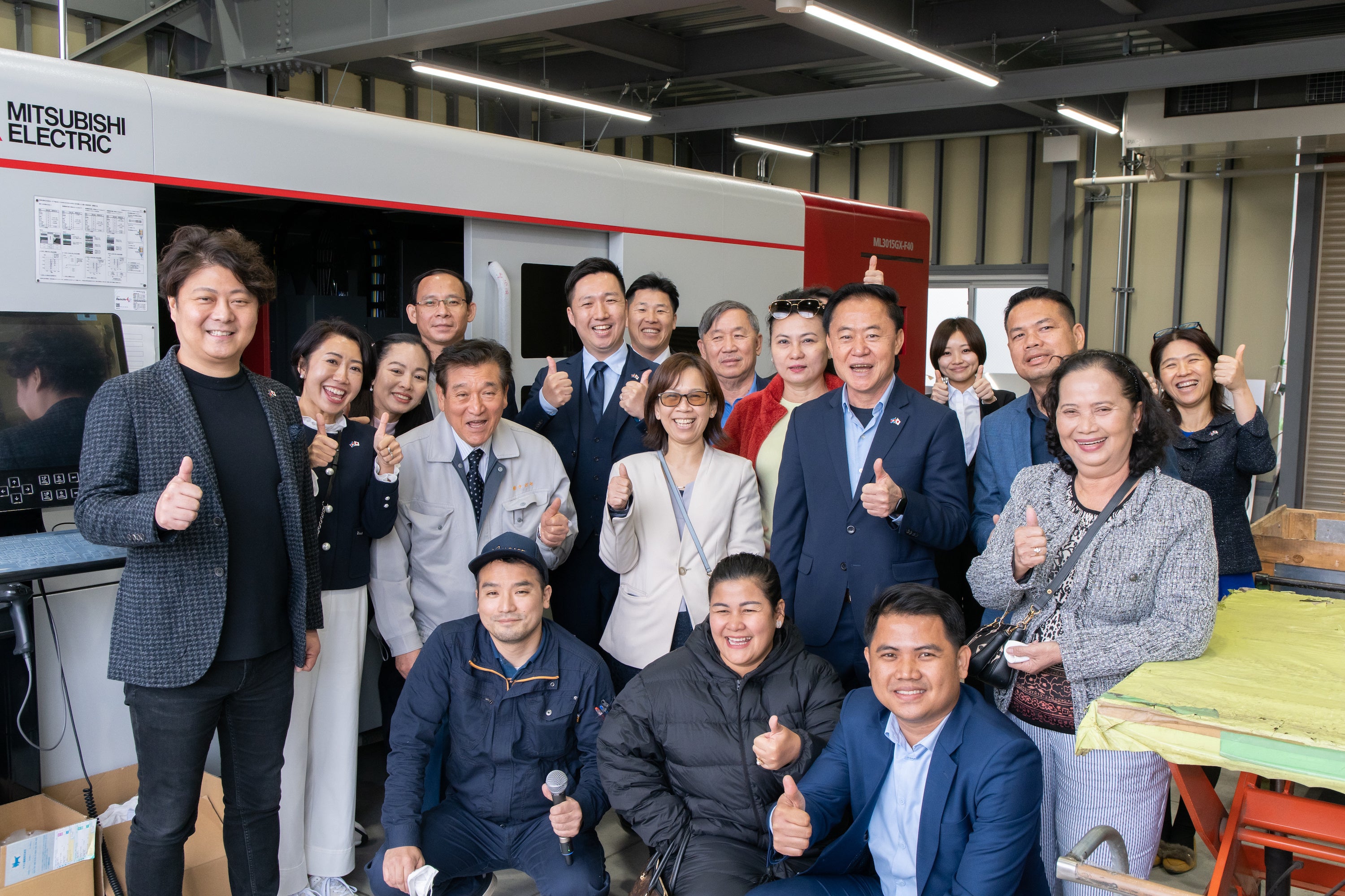 株式会社ナガセ視察時の写真