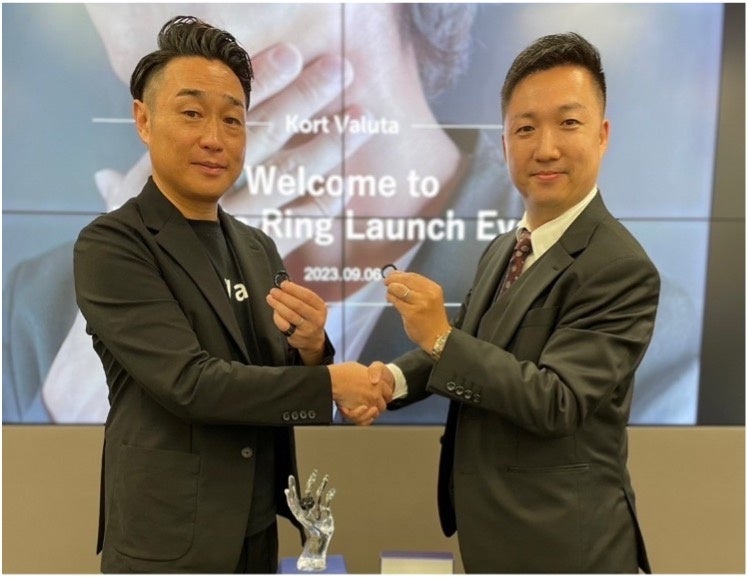 Kort Valuta社 柴田代表(左)、三ツ星ファーム社 江川代表(右)