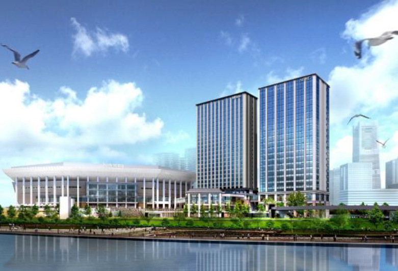 AESCジャパンの本社外観イメージ（右端の建物）