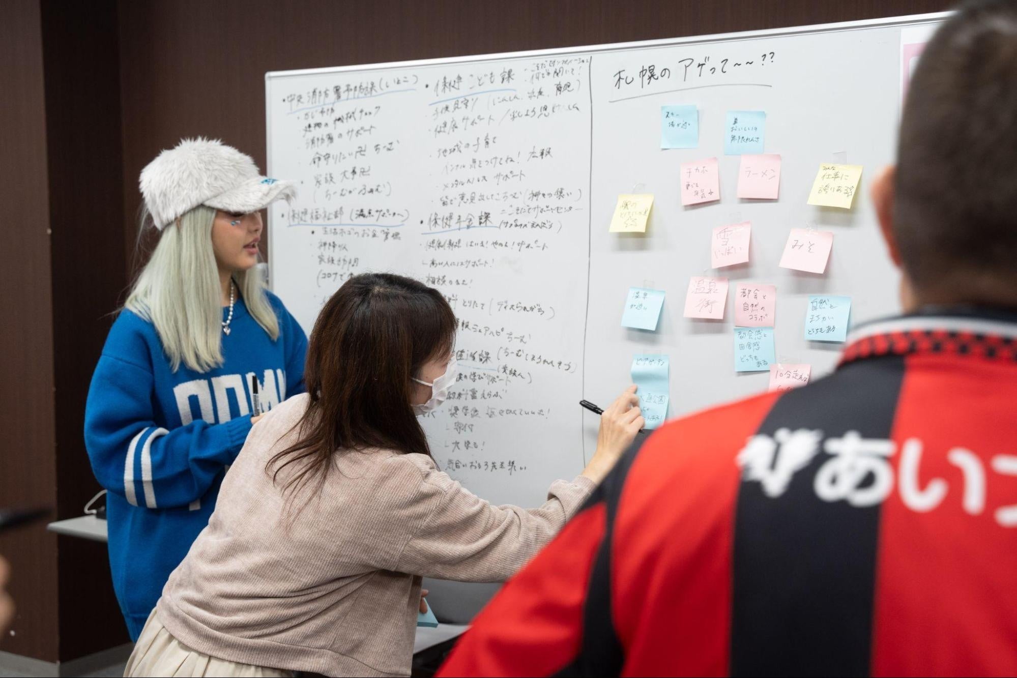 実際に「札幌市のアゲ」をブレストしている様子