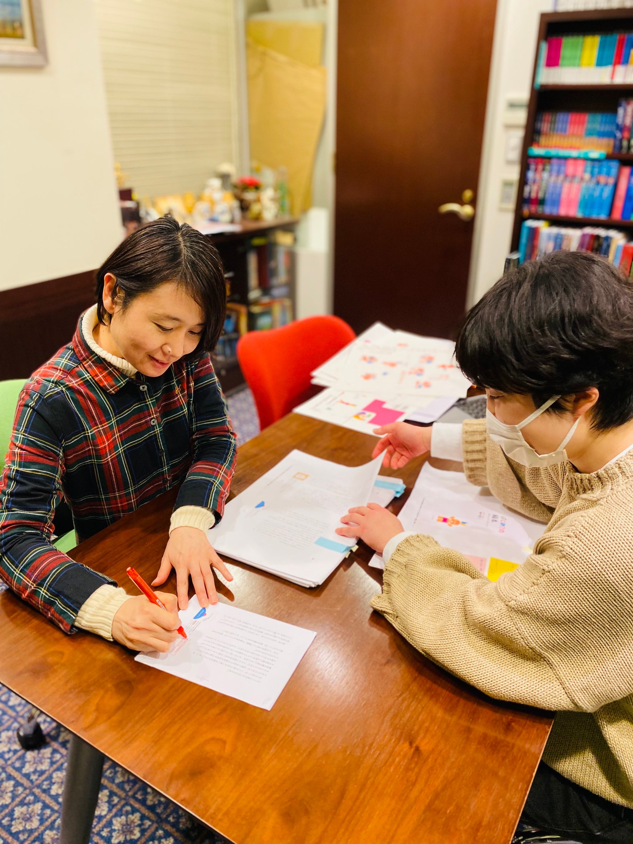 編集者との打ち合わせ