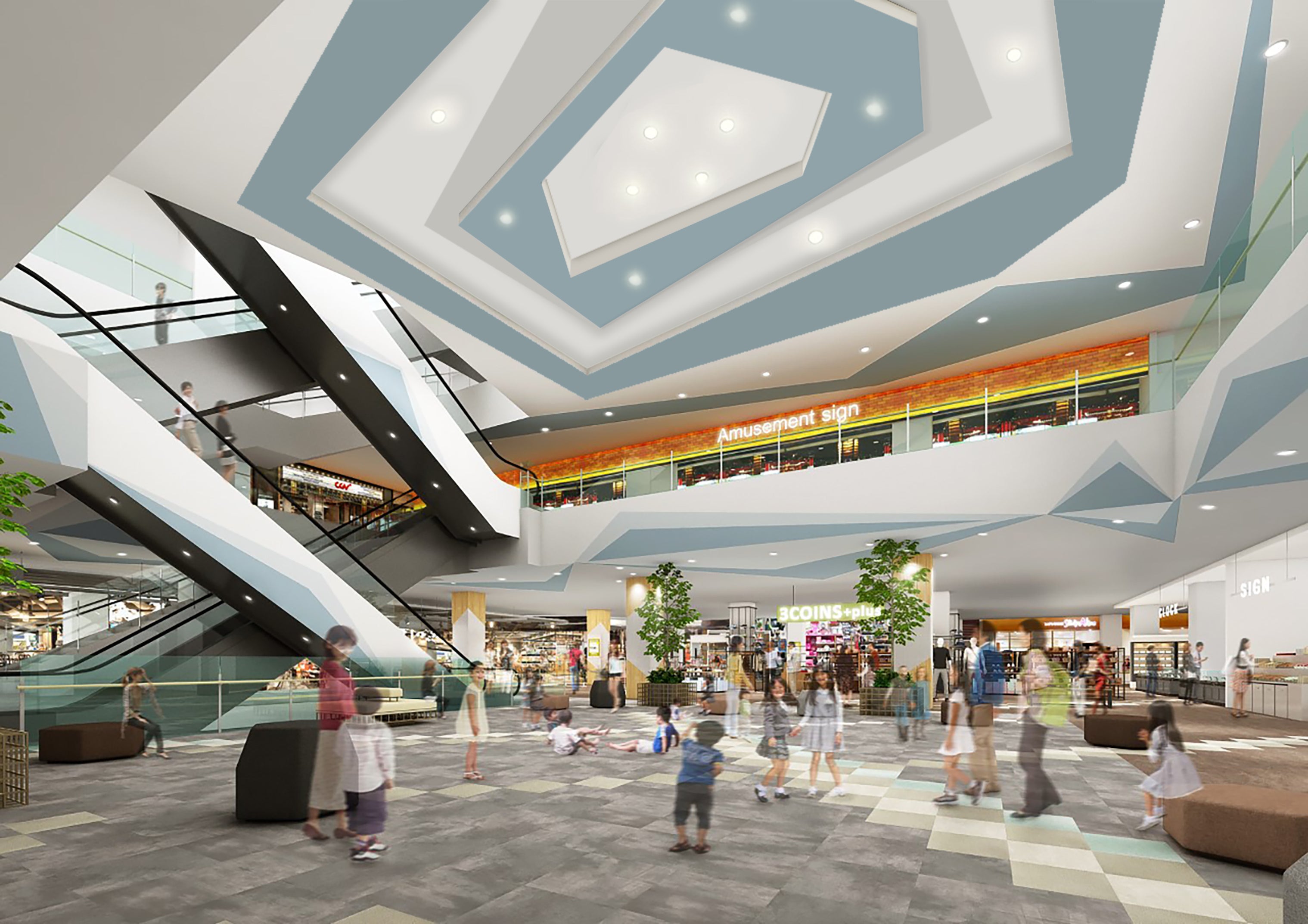 2F 吹き抜け広場 -FUTURE-