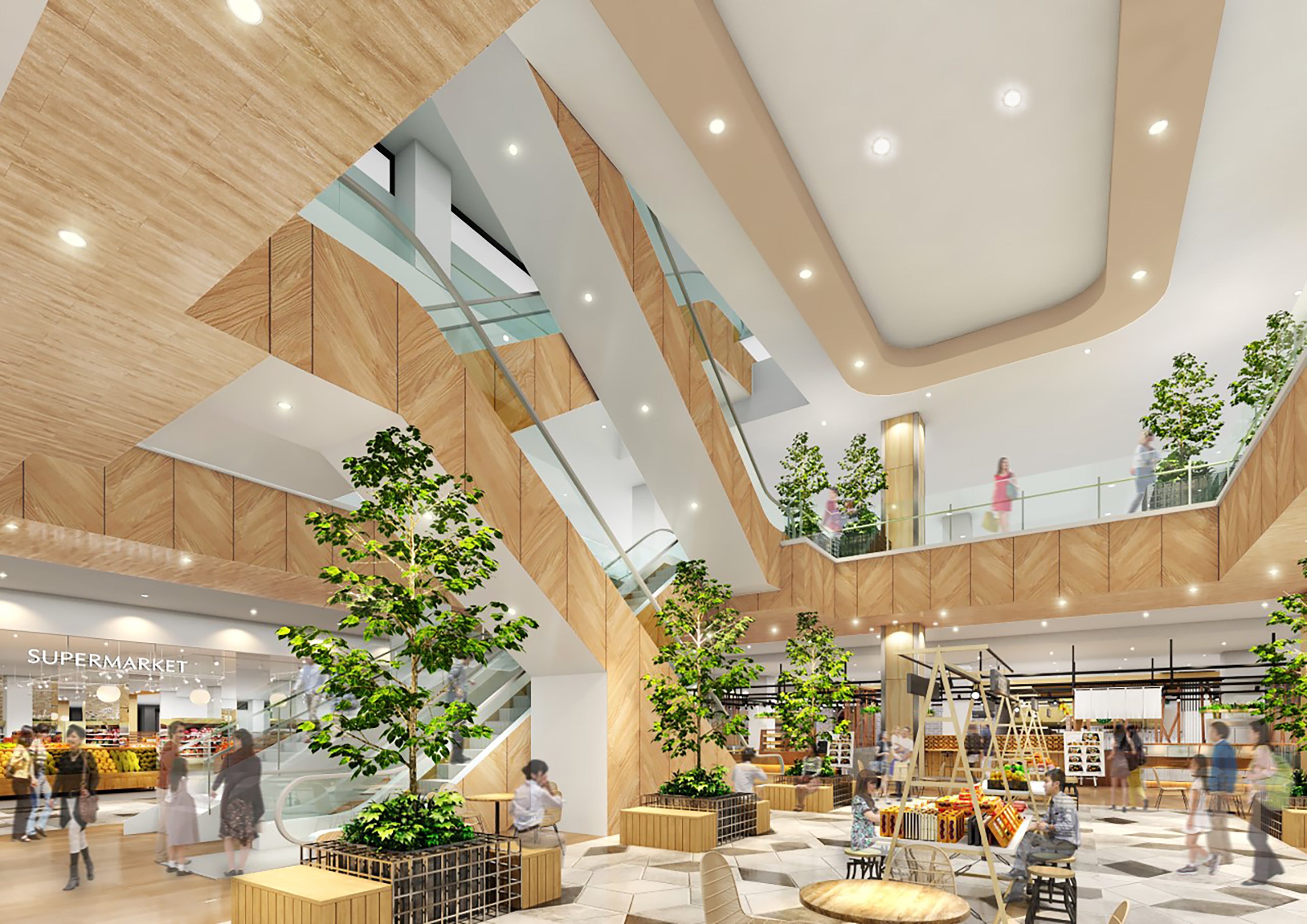 1F 吹き抜け広場 -NATURE-