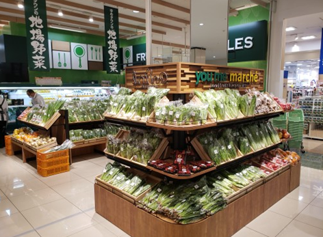 地場野菜コーナー（画像はイメージです）