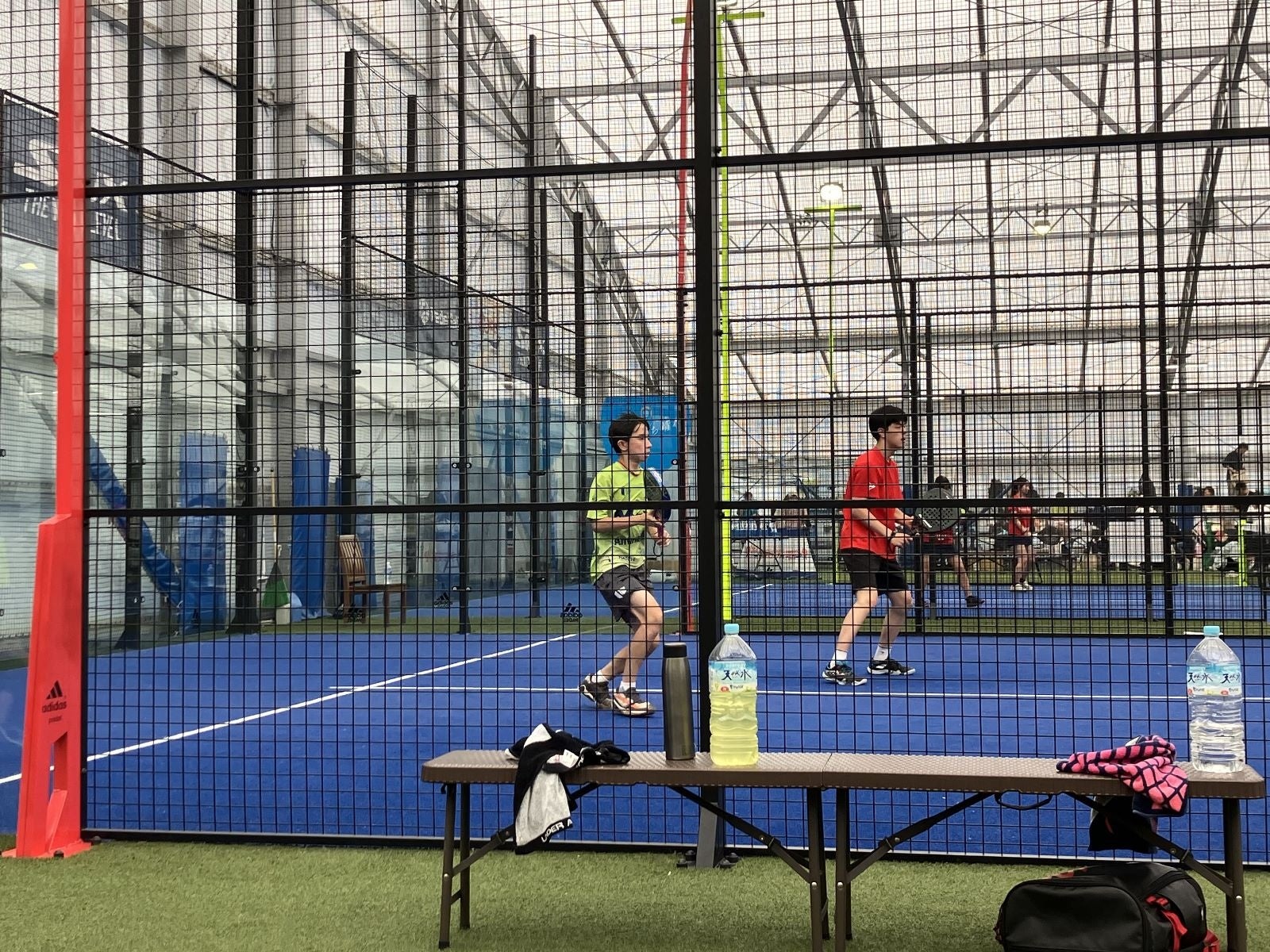 熱戦を繰り広げるジュニア選手