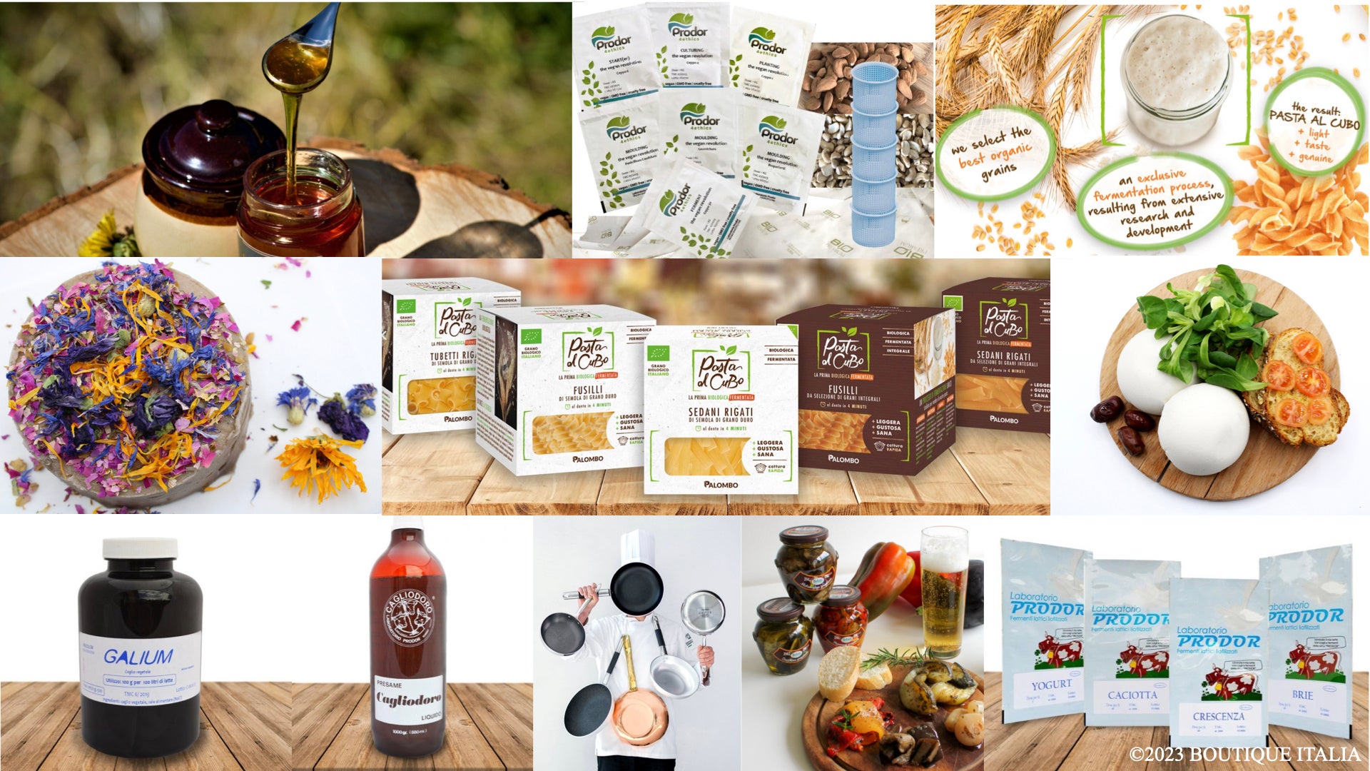 イタリア初の商品となる “PASTA AL CUBO” の有機発酵パスタは、ビオ・アワードも受賞した、オーガニックで香り高く体にやさしく美味しい商品です。ビーガンチーズなども独自の素材で開発した商品で、今回が日本初披露となります（2023年自社調べ）