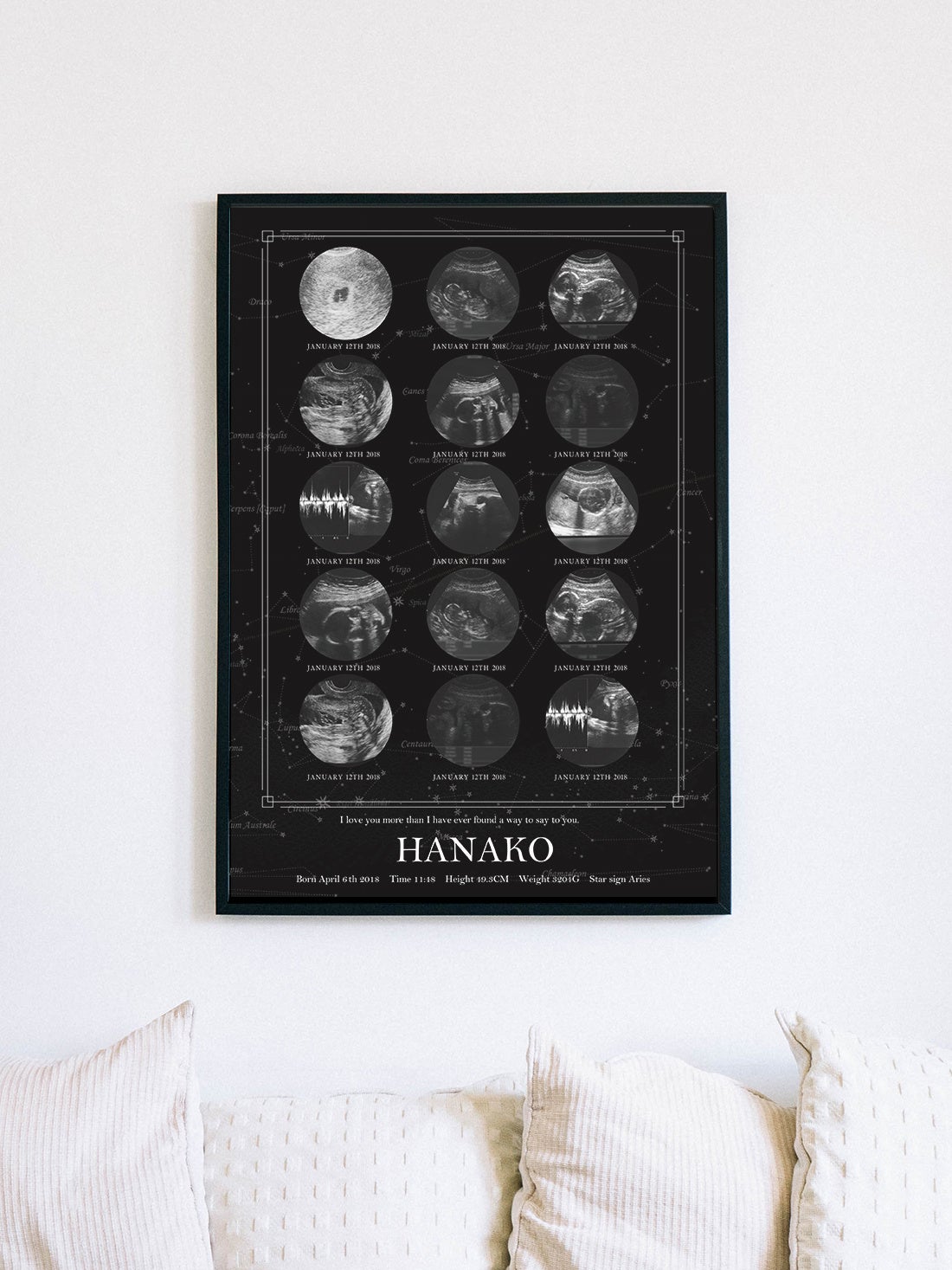 月と星空のデザイン starry night 2.0