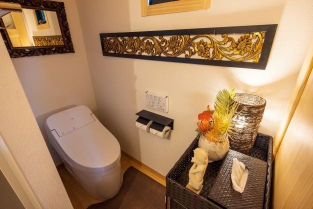 清潔なトイレ回り