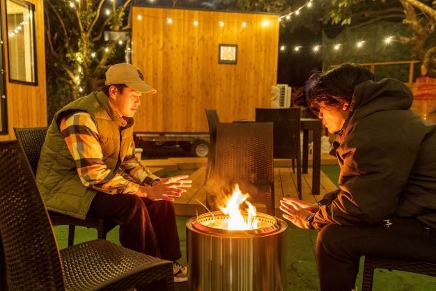 Surf Republic 湯河原万葉公園の焚き火コーナー