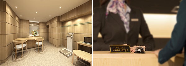 ウェルネスラウンジ完成予想CG　／　イメージ