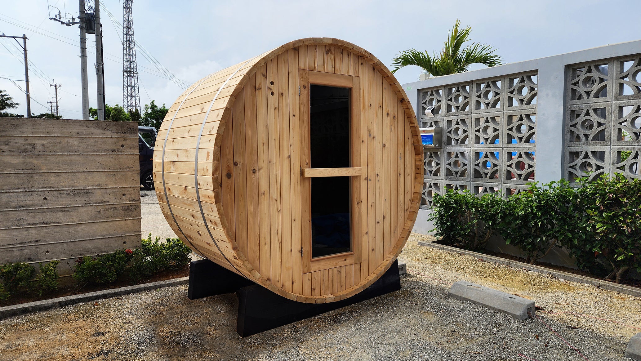 全客室に設置されるプライベートサウナ