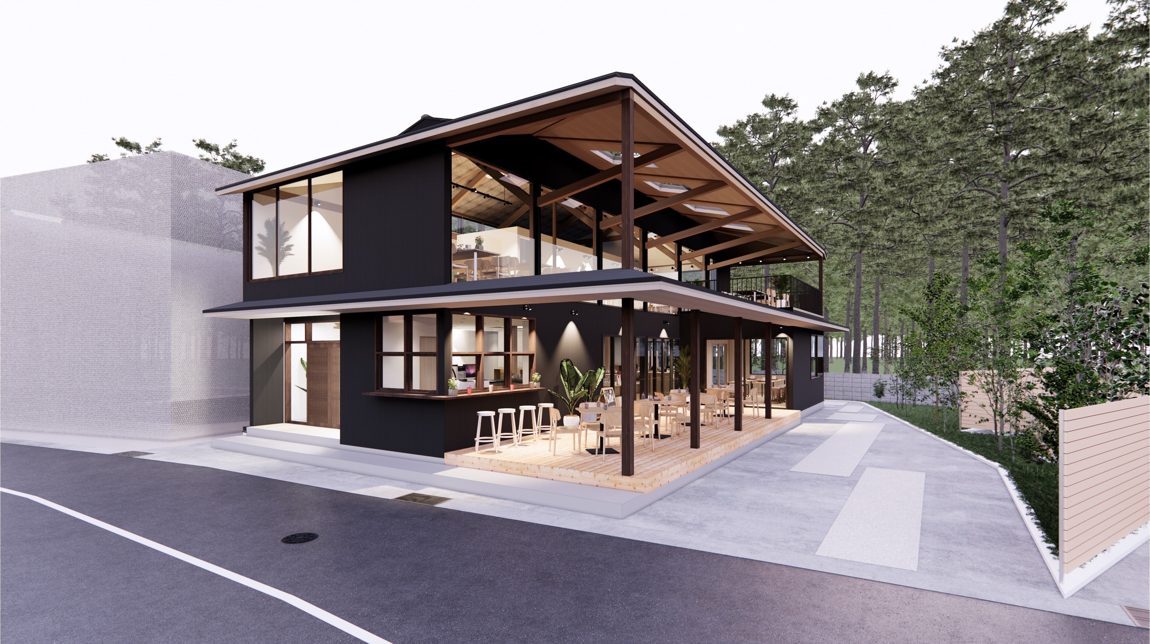 『天風てらす』外観パース