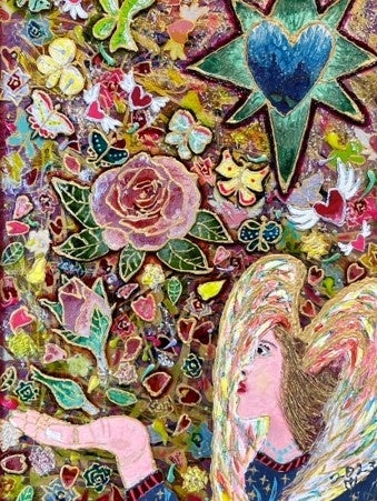 ユルバン　ユシェ　オリジナルリトグラフ　額装　モンマルトルからの風景 異彩のジュエリー作家、照沼 大のエキシビション 「YUTAKA