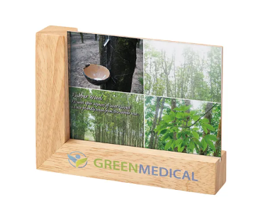 ラバーウッドコーナーフォトスタンド ナチュラルウッド