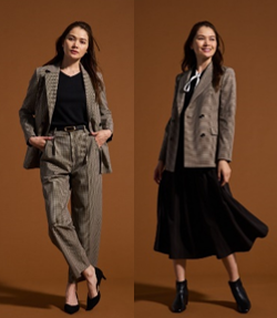 オリヒカ　レディース　classyコラボ　THE THIRD SUITS 新品 CLASSY.ONLINE3月掲載アイテム＞THE THIRD SUITS ダブル