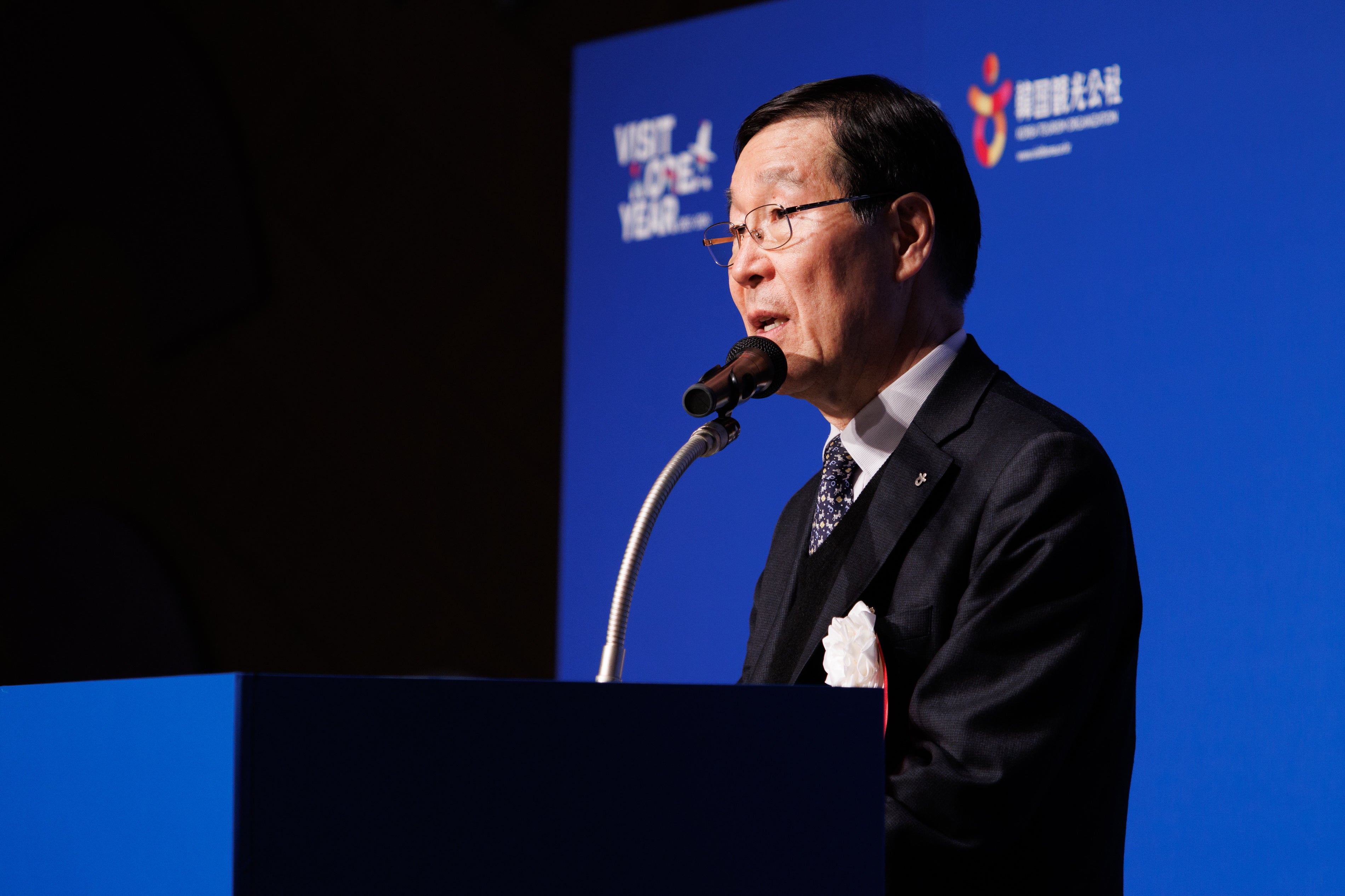 韓国観光公社 キム・ジャンシル社長, KTSC開所式　開宴の辞