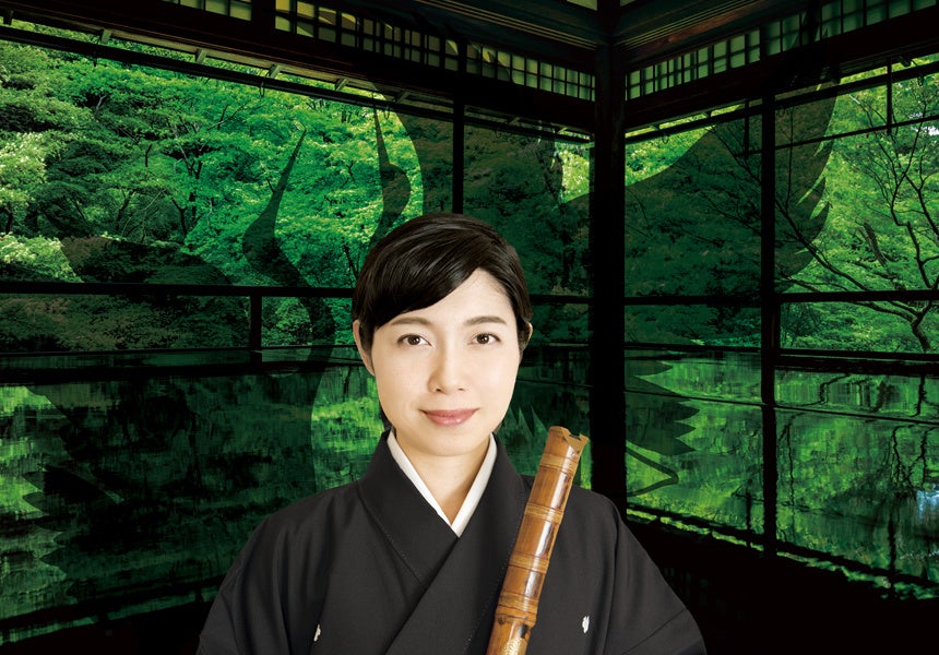 尺八奏者　寄田真見乃さん