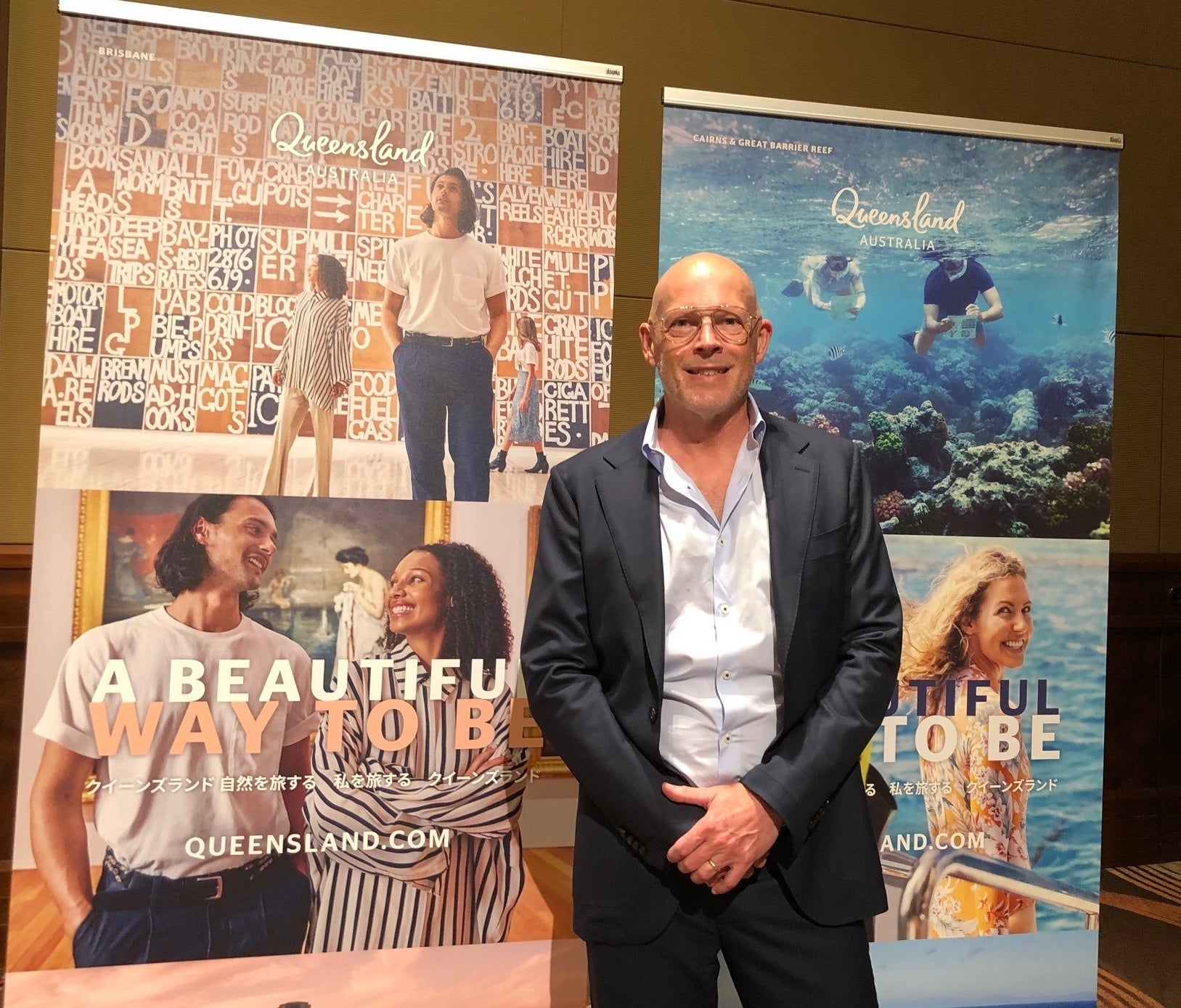 （写真：クイーンズランド州政府観光局　グループ・エグゼクティブ・マーケティング マイケル・ブラナー）