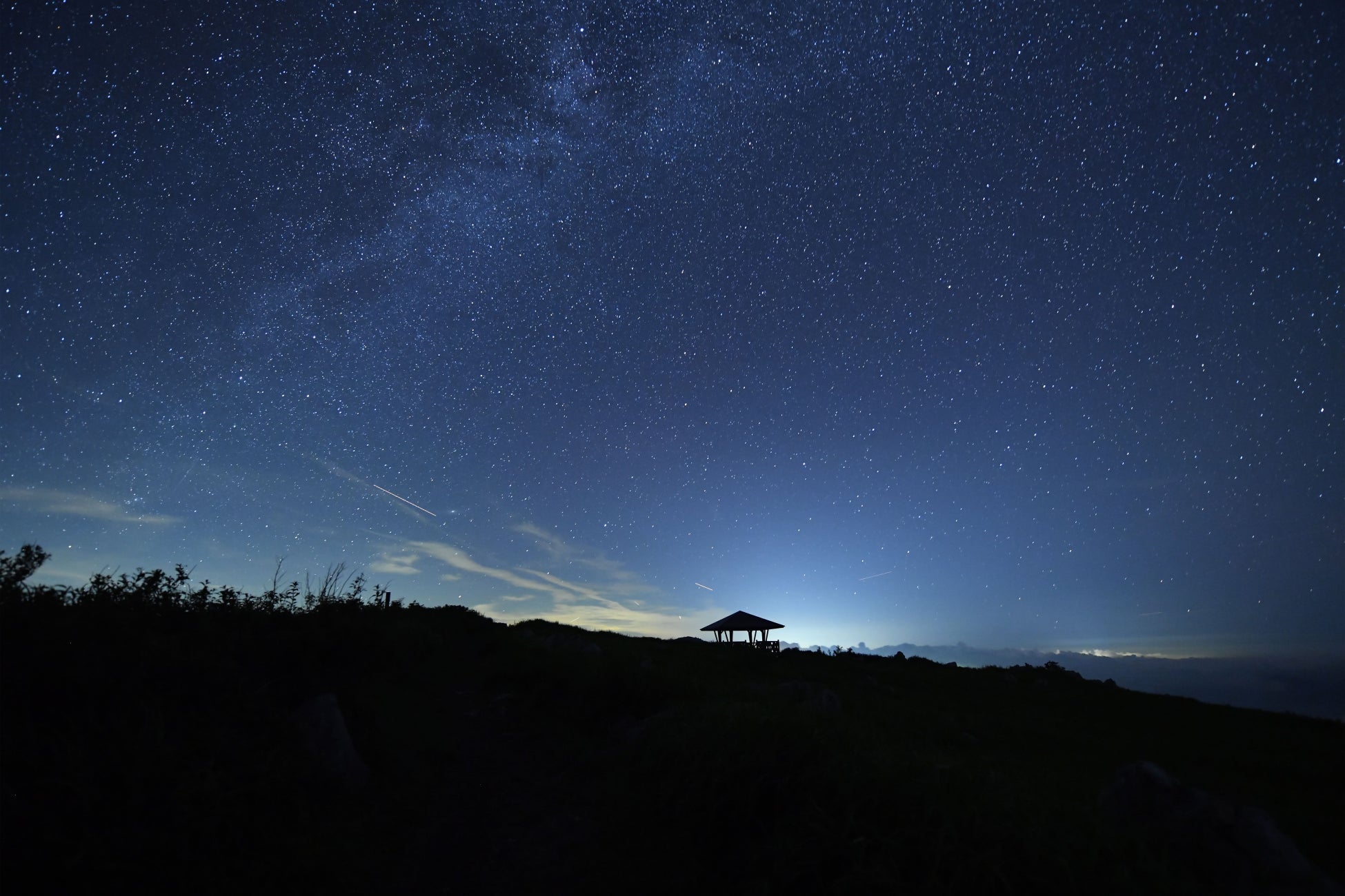 四国カルスト天狗高原（星空）