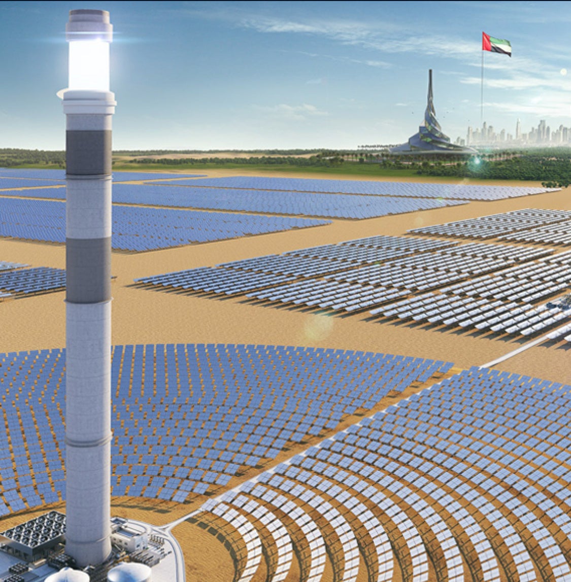 世界最大の集中太陽光発電所（CSP）